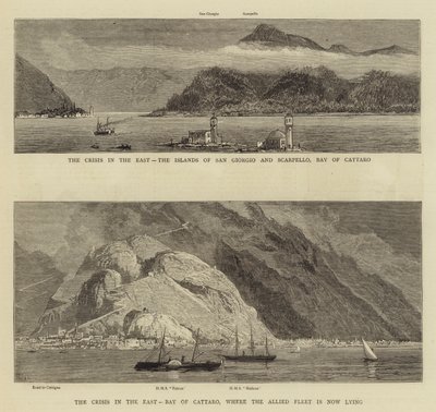 The Crisis in the East, Bay of Cattaro by Joseph Nash
